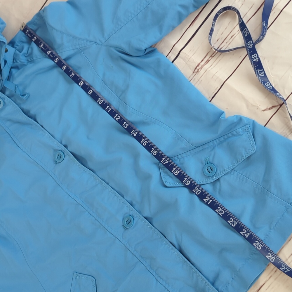 Lands' End lightweight jacket, fall coat, removable hood, women's large - Picture 16 of 16